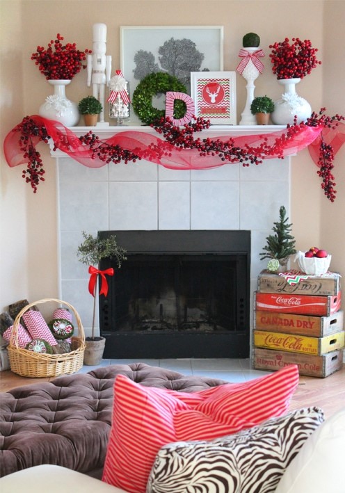 Our-christmas-mantel-a-blissful-nest