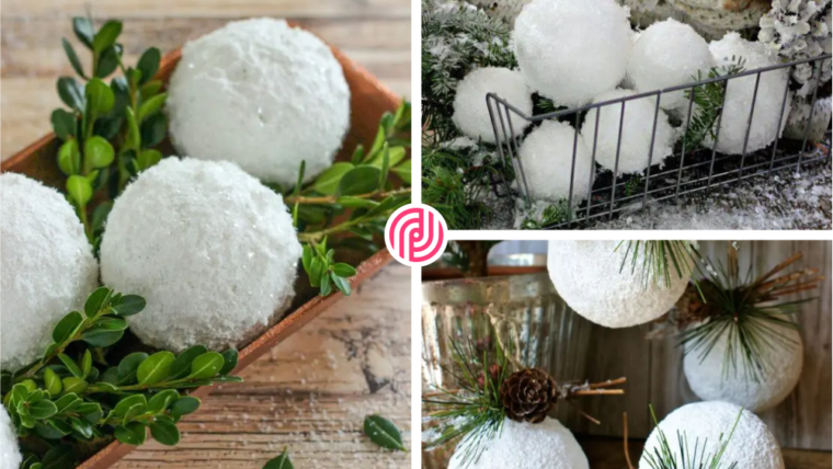 30 artificial snowball decor ideas2