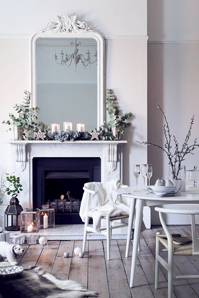 Classy-winter-mantel-with-eucalypus