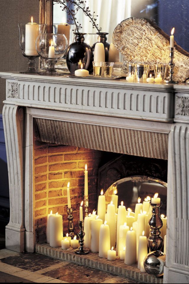 Fireplace-candles