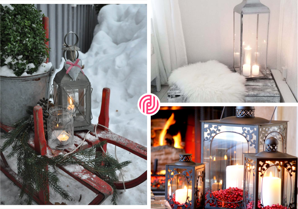 How to use winter candle lanterns for your home decor2