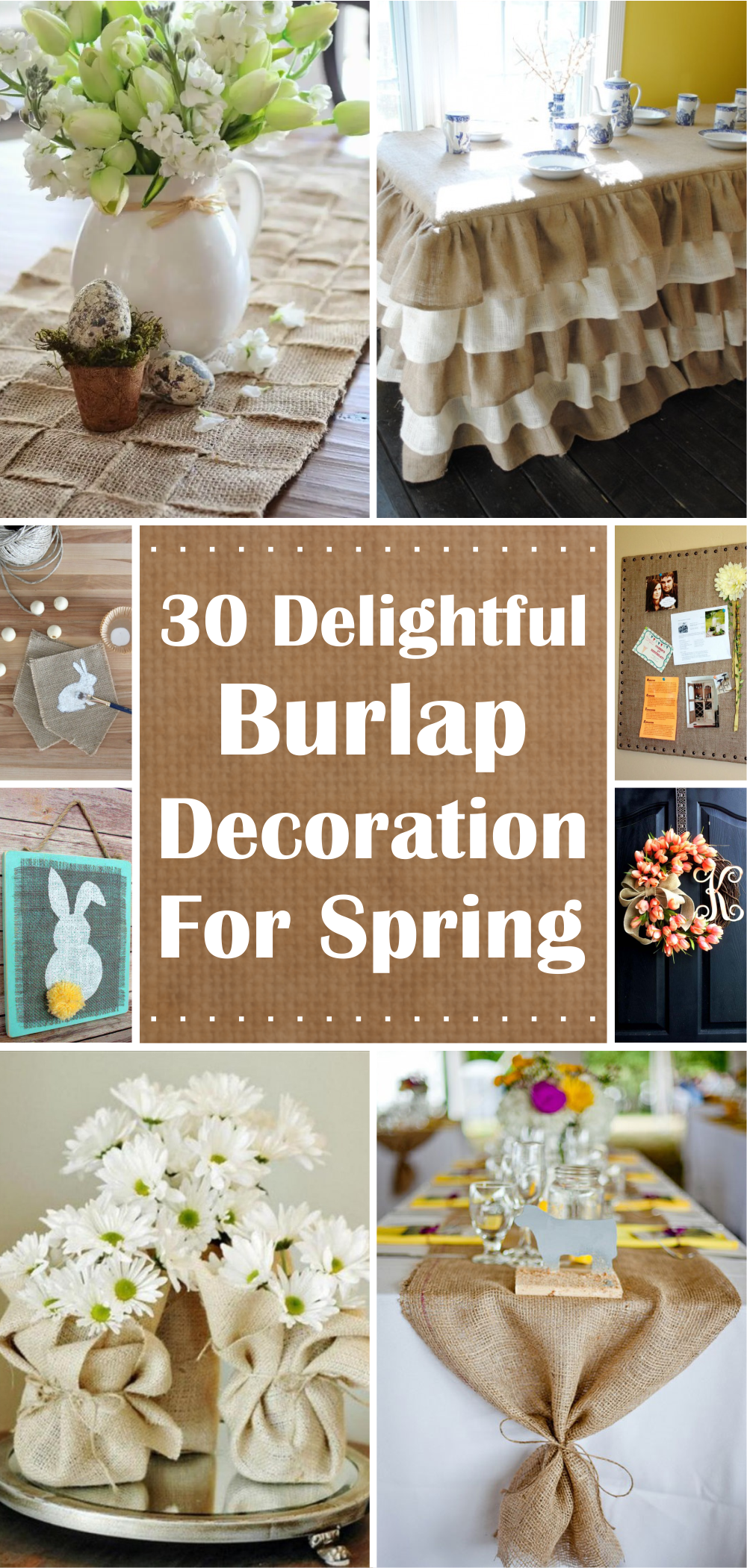 30 delightful burlap decoration for spring1